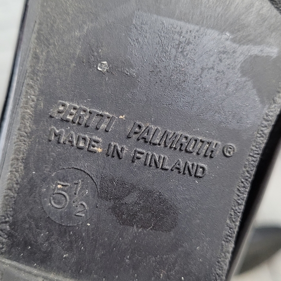 PERTTI PALMROTH | pull-on faux fur lined patent mid calf boots - Picture 9 of 11